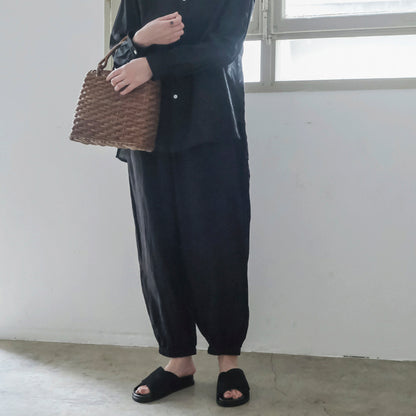 SALUÉ／white label リネンロングペティパンツ