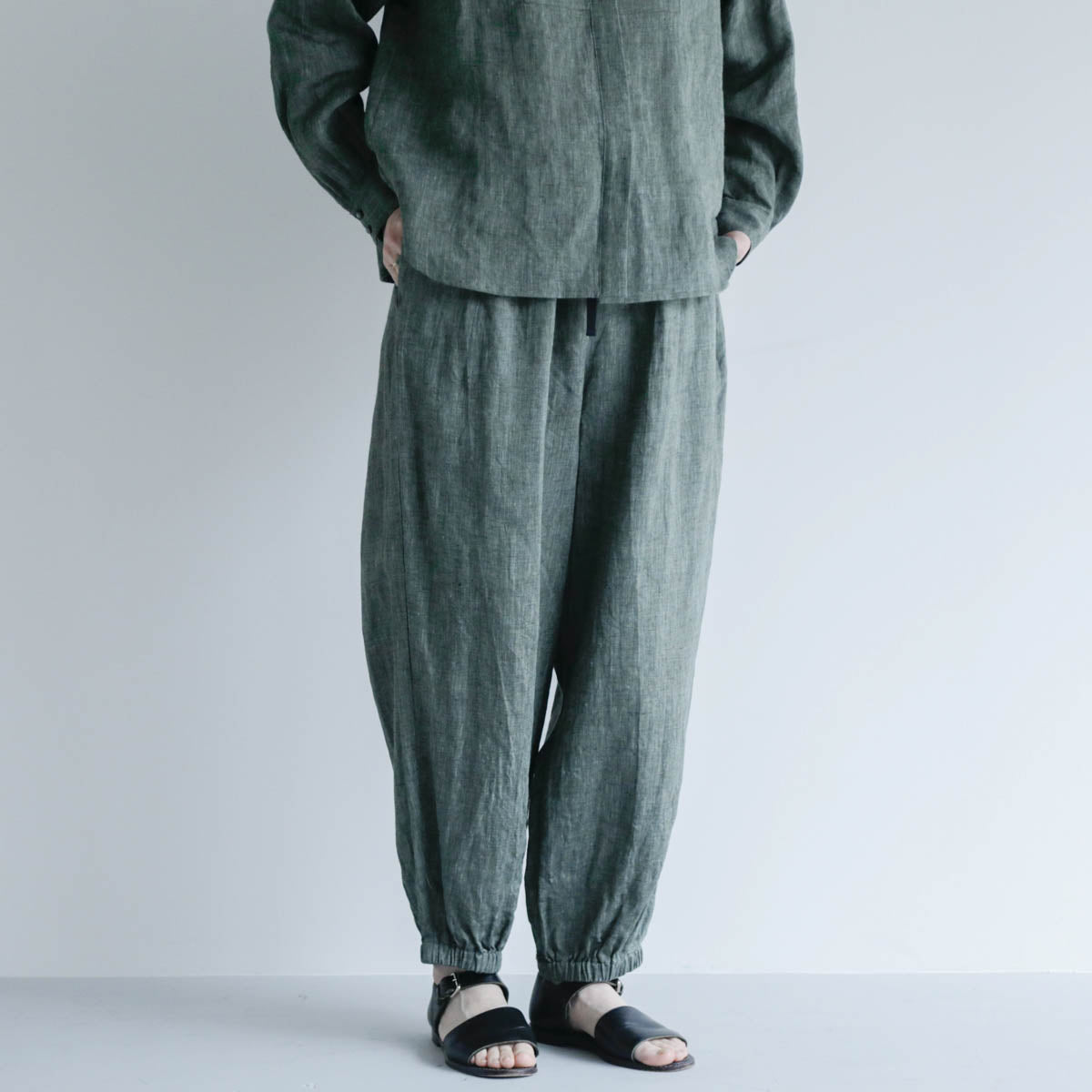 SALUÉ／white label リネンロングペティパンツ