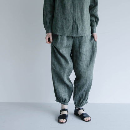 SALUÉ／white label リネンロングペティパンツ