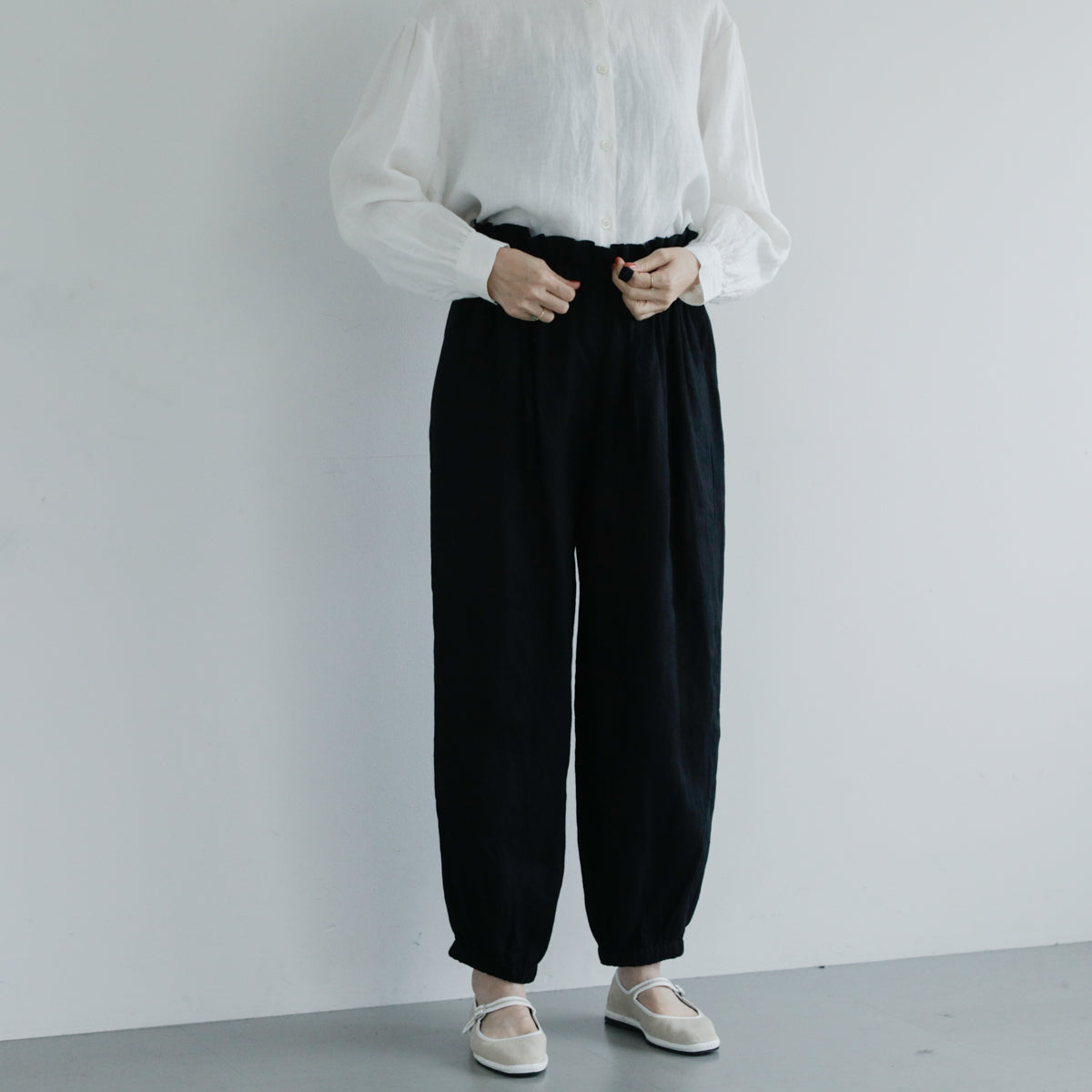 SALUÉ／white label リネンロングペティパンツ