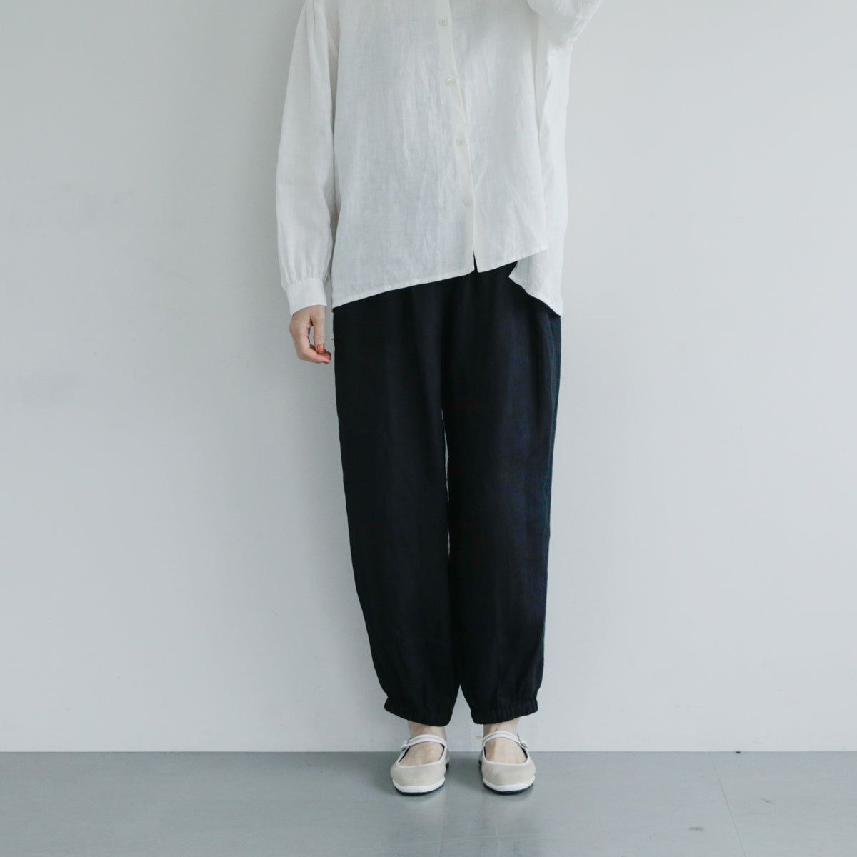 SALUÉ／white label リネンロングペティパンツ