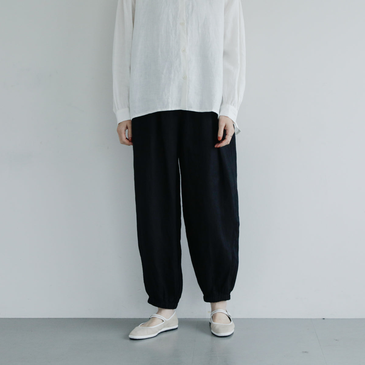 SALUÉ／white label リネンロングペティパンツ