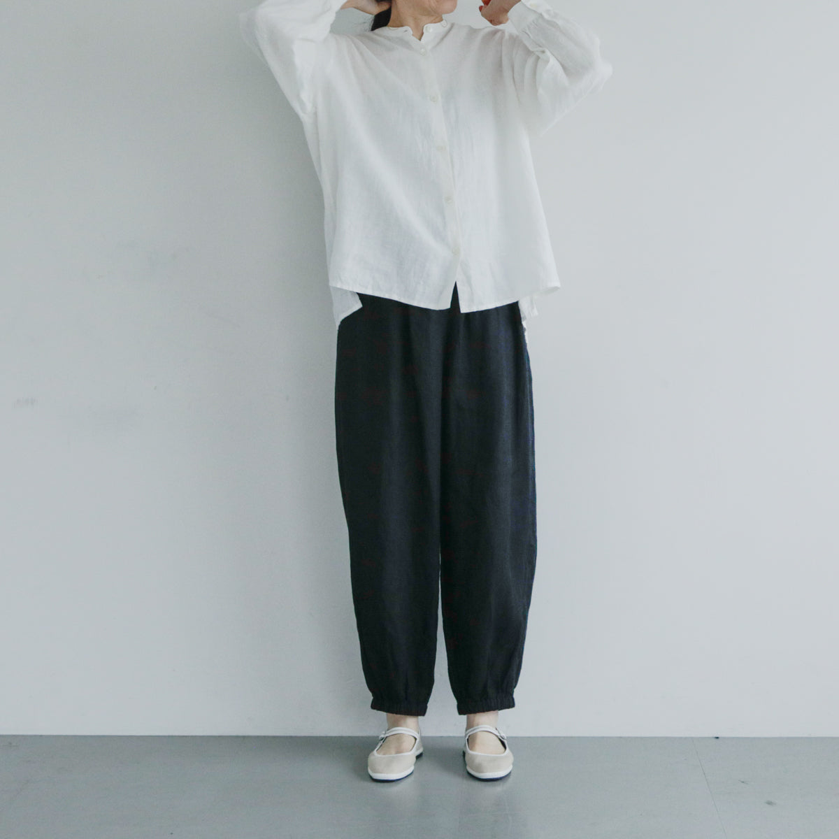 SALUÉ／white label リネンロングペティパンツ