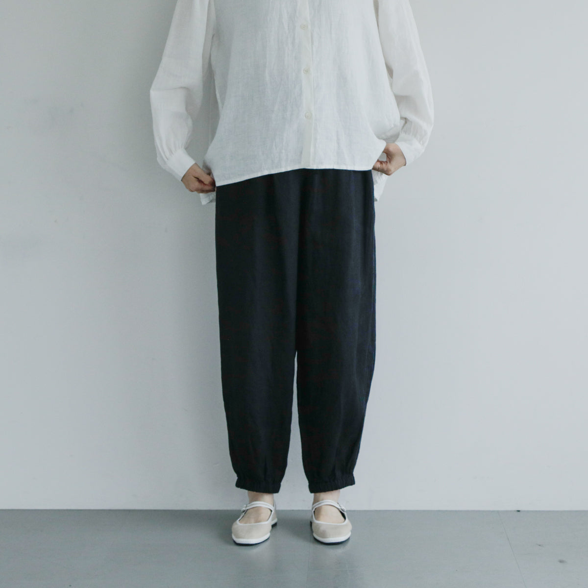 SALUÉ／white label リネンロングペティパンツ