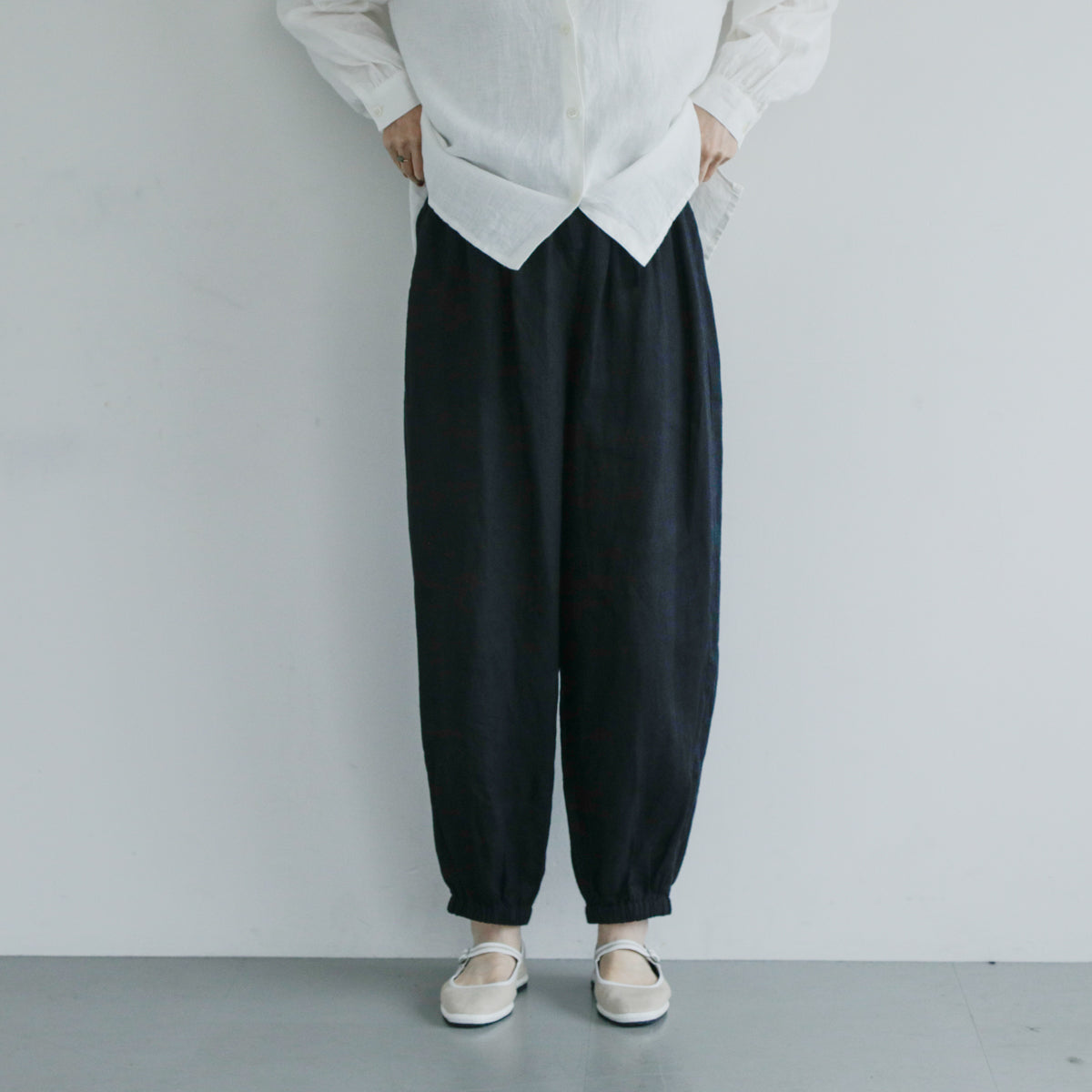 SALUÉ／white label リネンロングペティパンツ