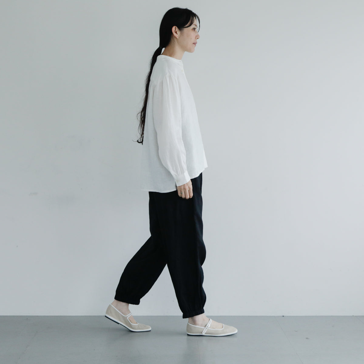 SALUÉ／white label リネンロングペティパンツ