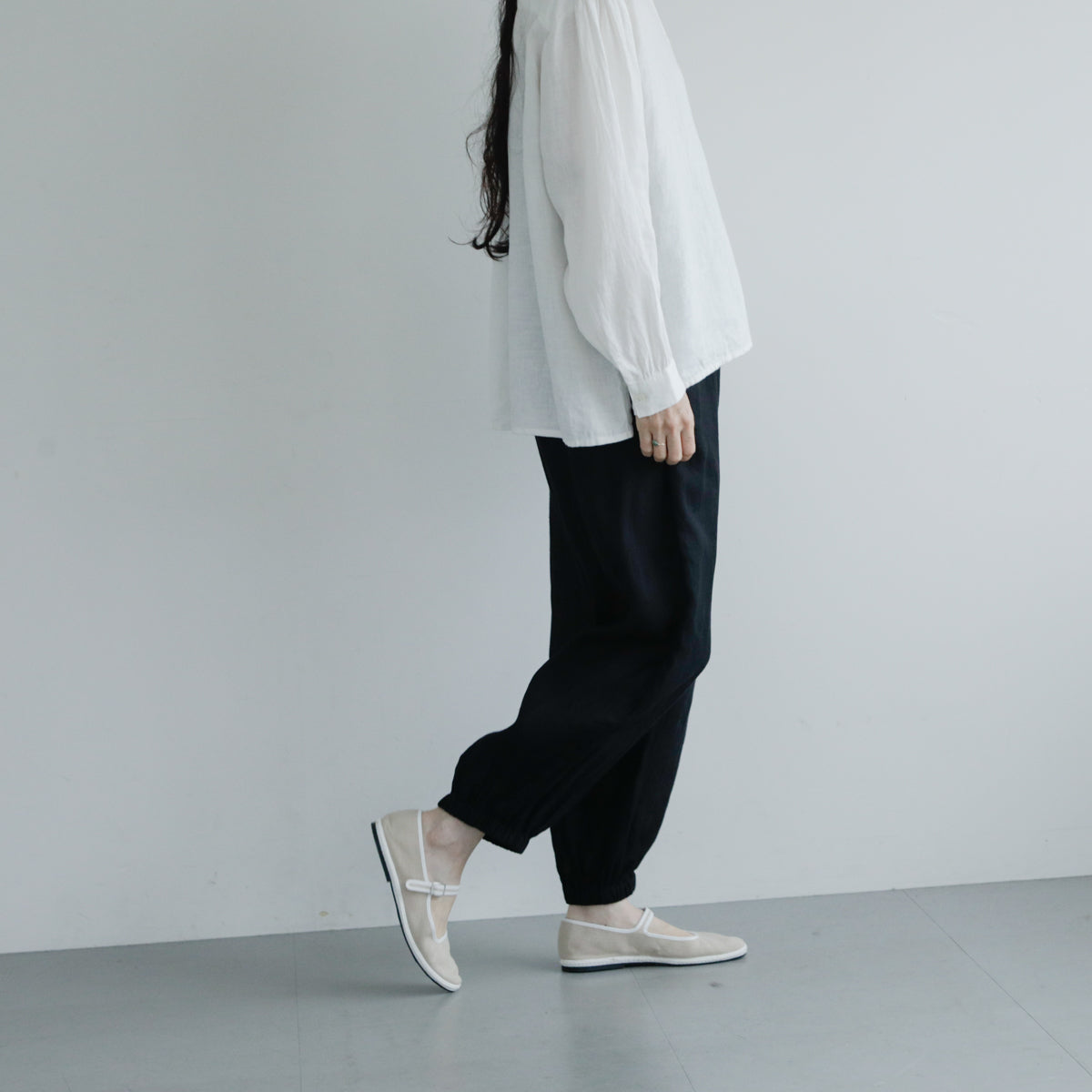 SALUÉ／white label リネンロングペティパンツ