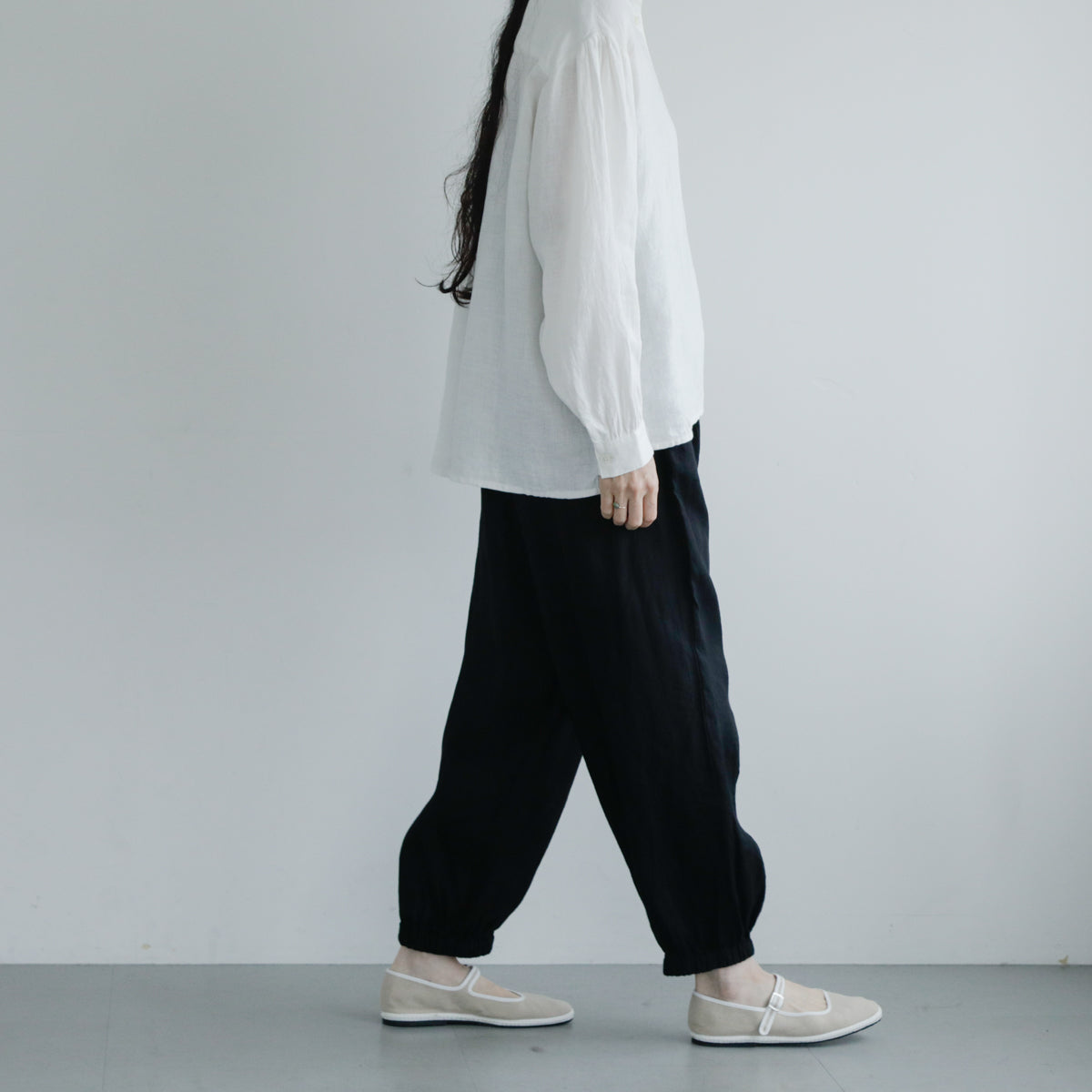 SALUÉ／white label リネンロングペティパンツ