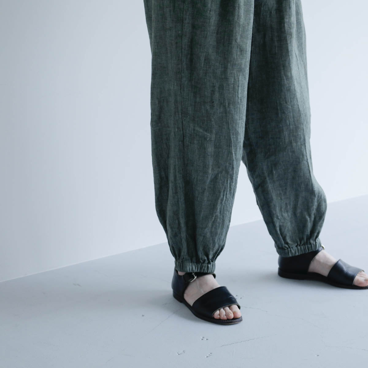 SALUÉ／white label リネンロングペティパンツ