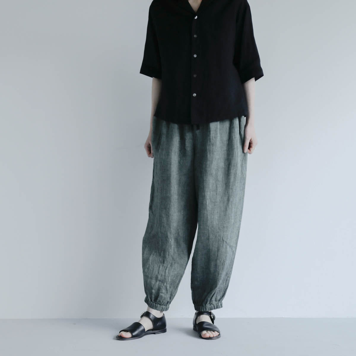 SALUÉ／white label リネンロングペティパンツ