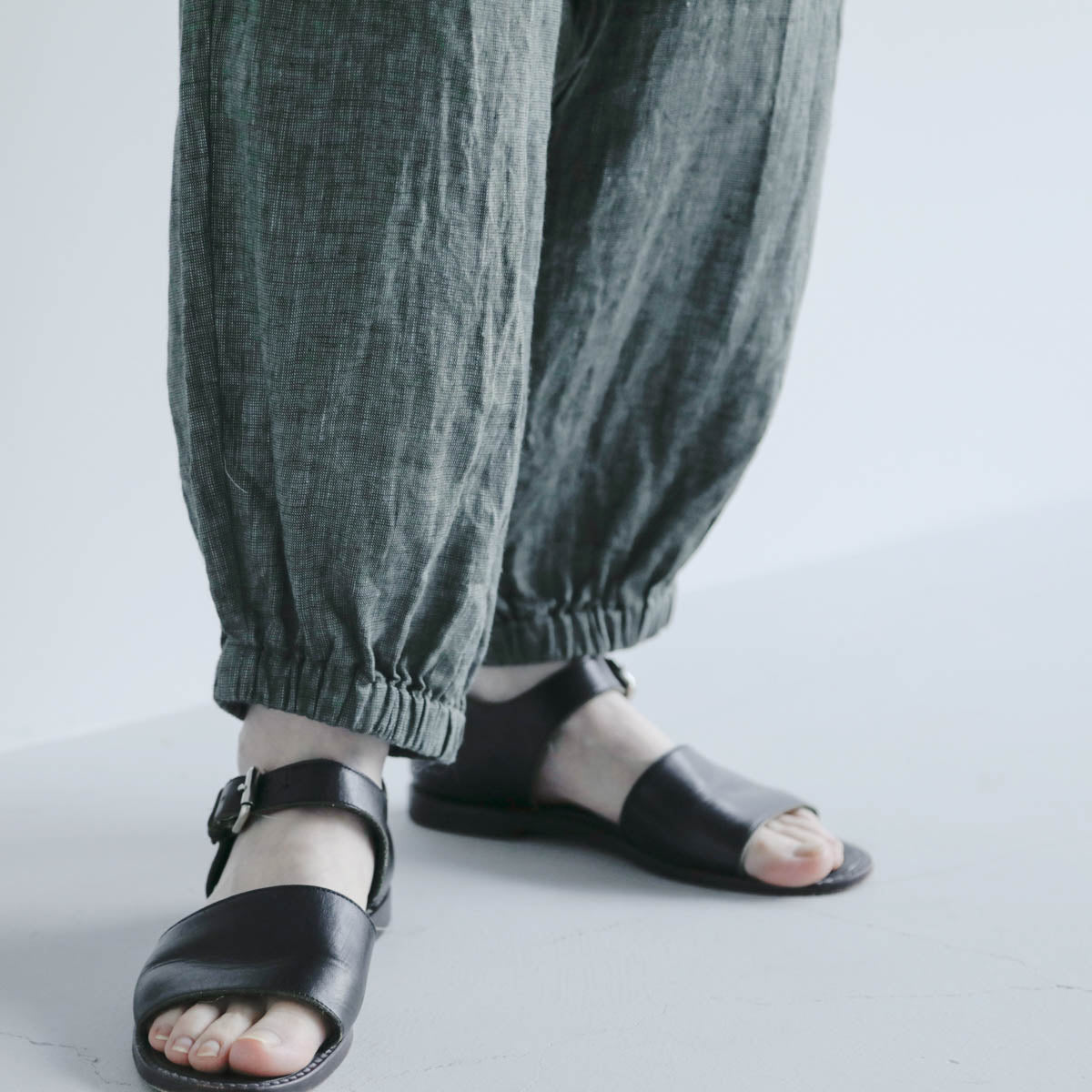 SALUÉ／white label リネンロングペティパンツ