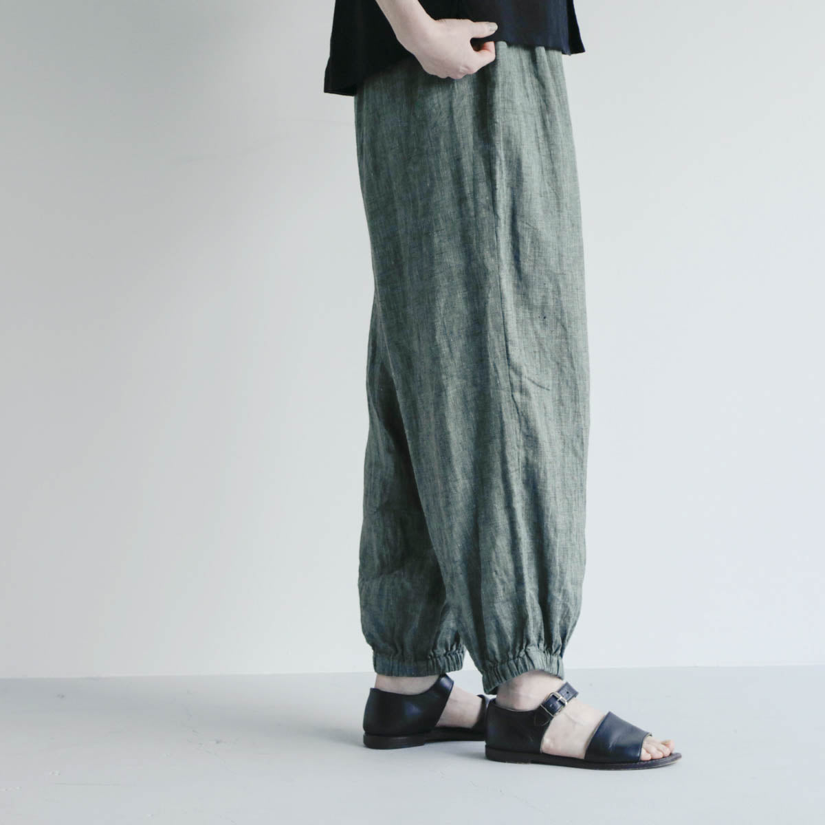 SALUÉ／white label リネンロングペティパンツ