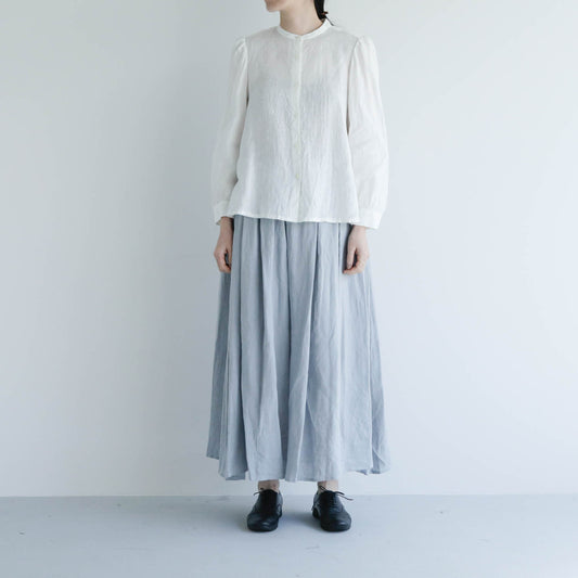 SALUÉ／【受注商品】リトアニアンリネンタックギャザースカート　