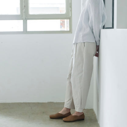 SALUÉ／【受注商品】エッグチノパンツ／コットンリネン  size 0