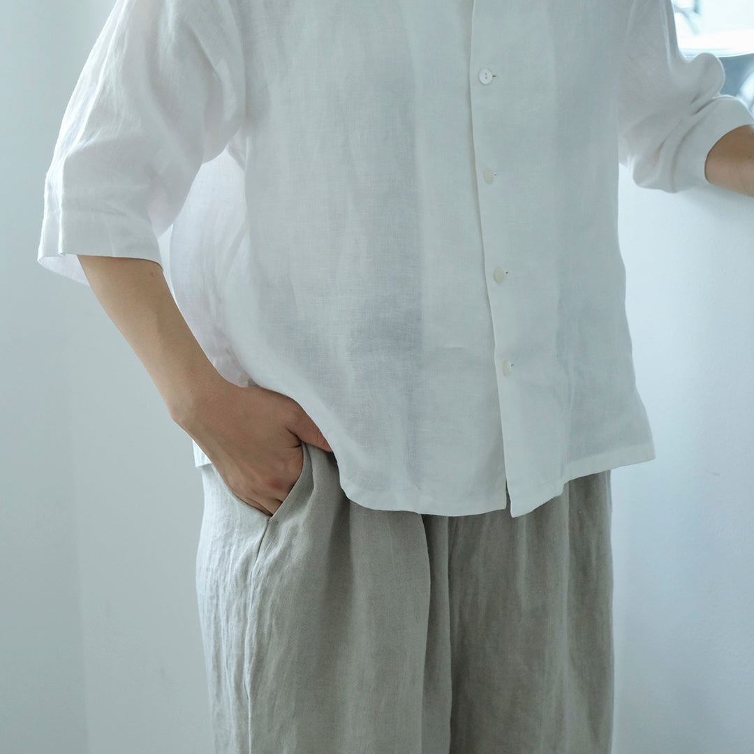 ［SALUÉ］リトアニアンリネンイージーパンツ