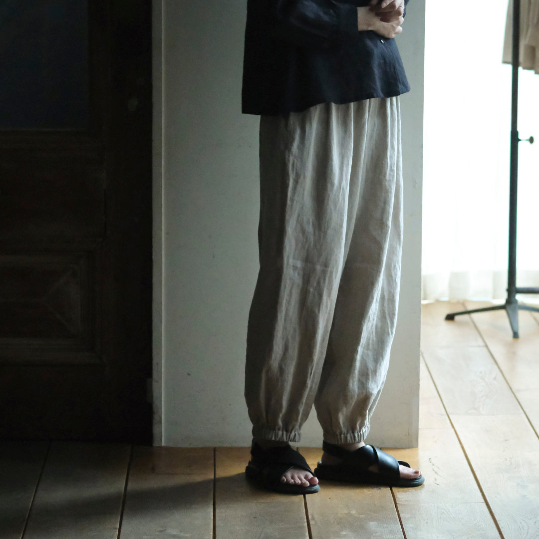 ［SALUÉ］リトアニアンリネンイージーパンツ