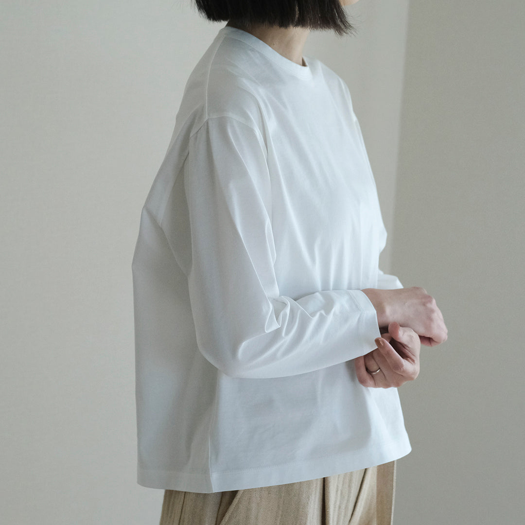 ［SALUÉ］white label スムース ロングスリーブTシャツ（リニューアル）