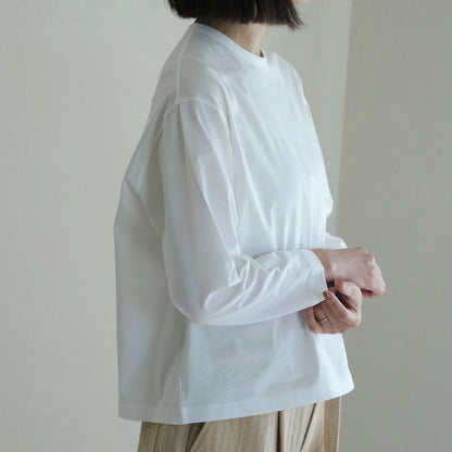 ［SALUÉ］white label スムース ロングスリーブTシャツ（リニューアル）