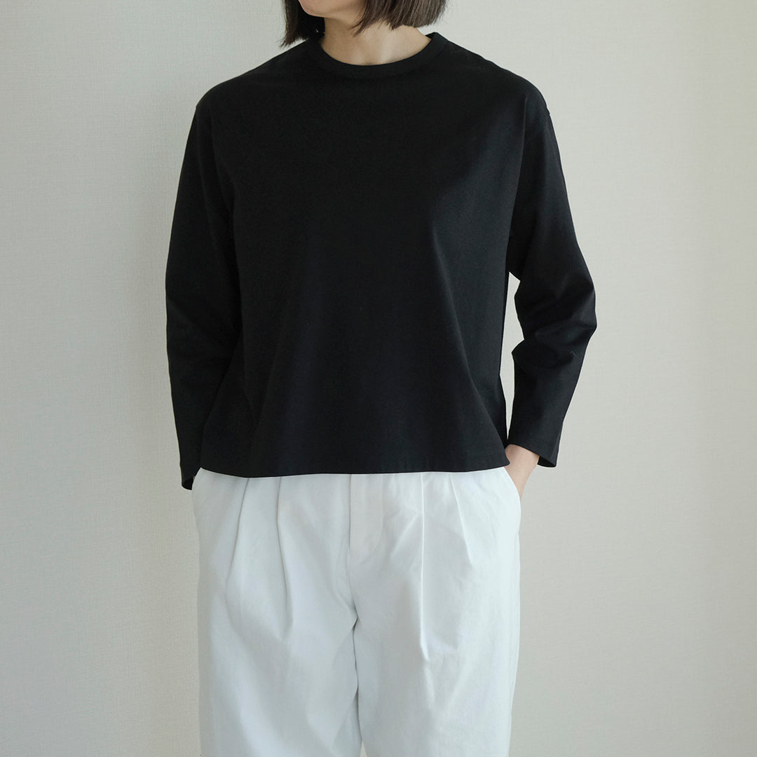 ［SALUÉ］white label スムース ロングスリーブTシャツ（リニューアル）