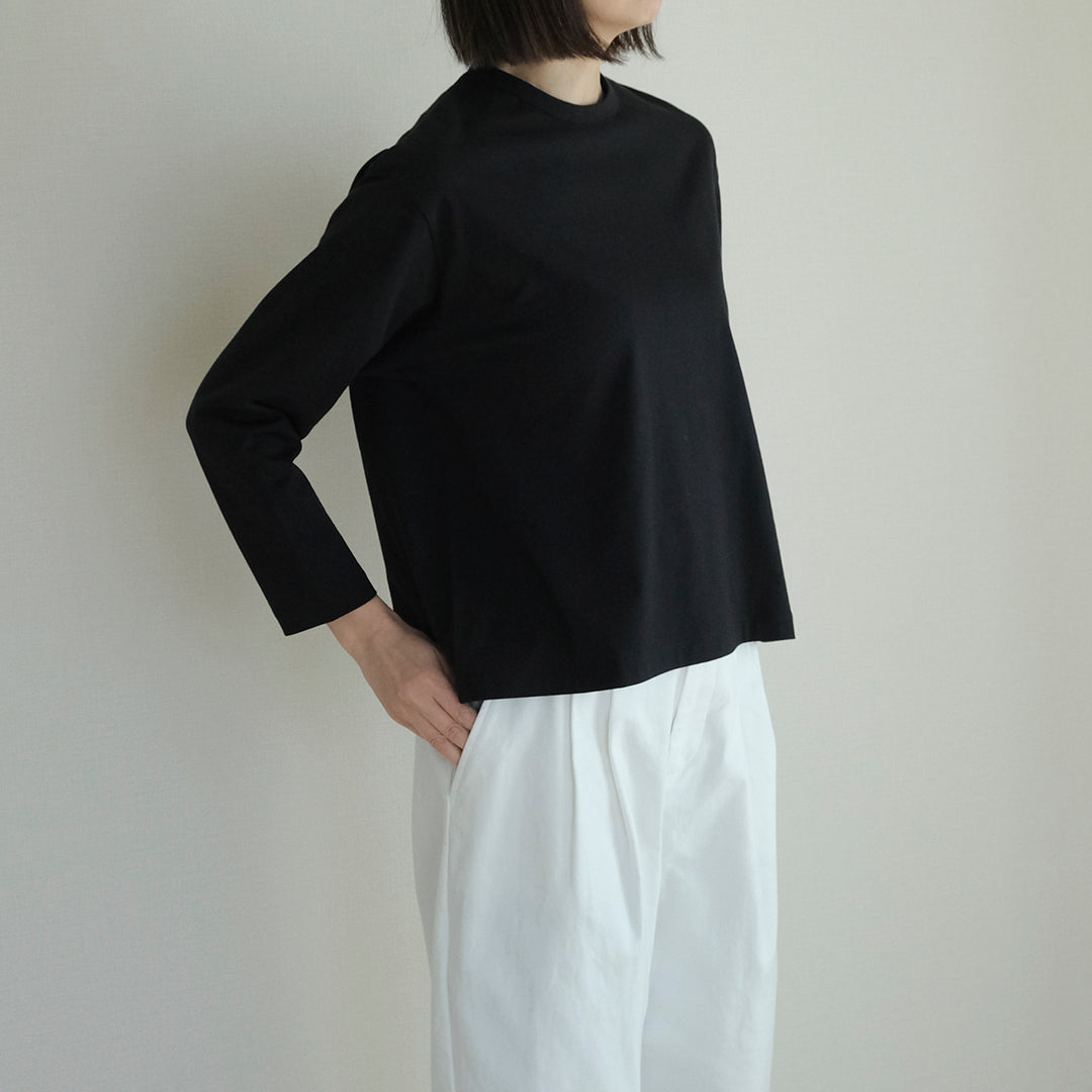 ［SALUÉ］white label スムース ロングスリーブTシャツ（リニューアル）