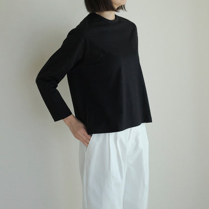 ［SALUÉ］white label スムース ロングスリーブTシャツ（リニューアル）