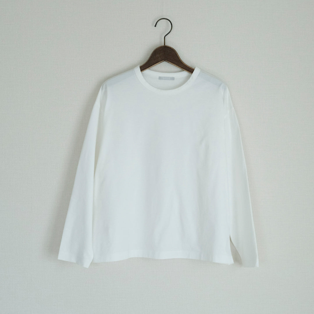 ［SALUÉ］white label スムース ロングスリーブTシャツ（リニューアル）