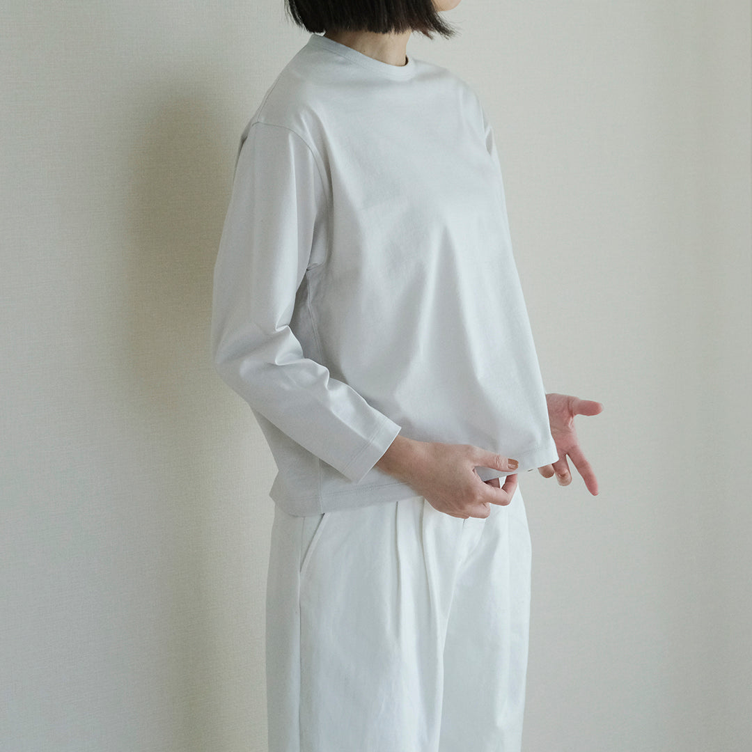 ［SALUÉ］white label スムース ロングスリーブTシャツ（リニューアル）
