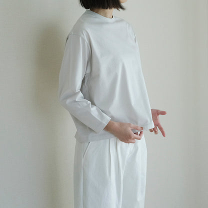 ［SALUÉ］white label スムース ロングスリーブTシャツ（リニューアル）