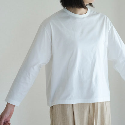 ［SALUÉ］white label スムース ロングスリーブTシャツ（リニューアル）