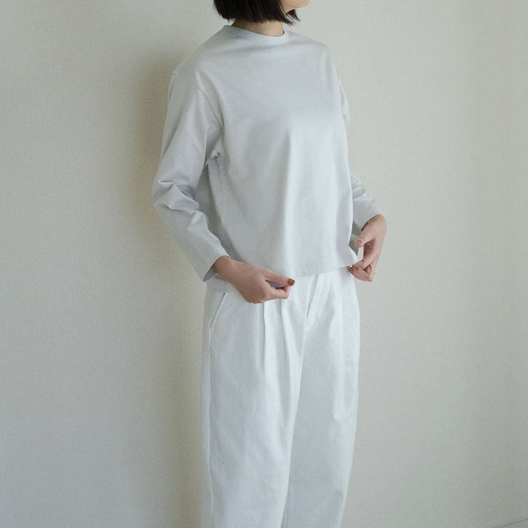 ［SALUÉ］white label スムース ロングスリーブTシャツ（リニューアル）
