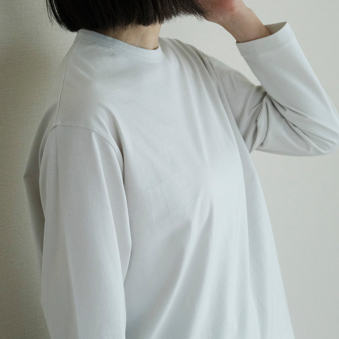 ［SALUÉ］white label スムース ロングスリーブTシャツ（リニューアル）