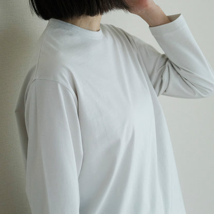 ［SALUÉ］white label スムース ロングスリーブTシャツ（リニューアル）