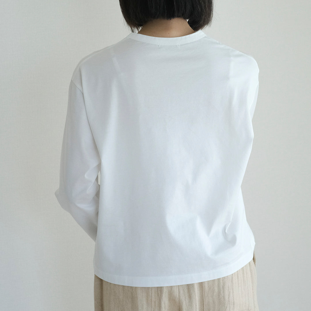［SALUÉ］white label スムース ロングスリーブTシャツ（リニューアル）