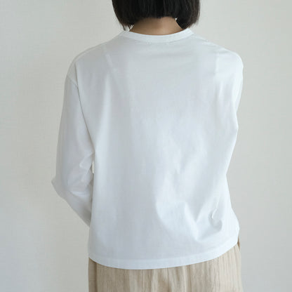 ［SALUÉ］white label スムース ロングスリーブTシャツ（リニューアル）