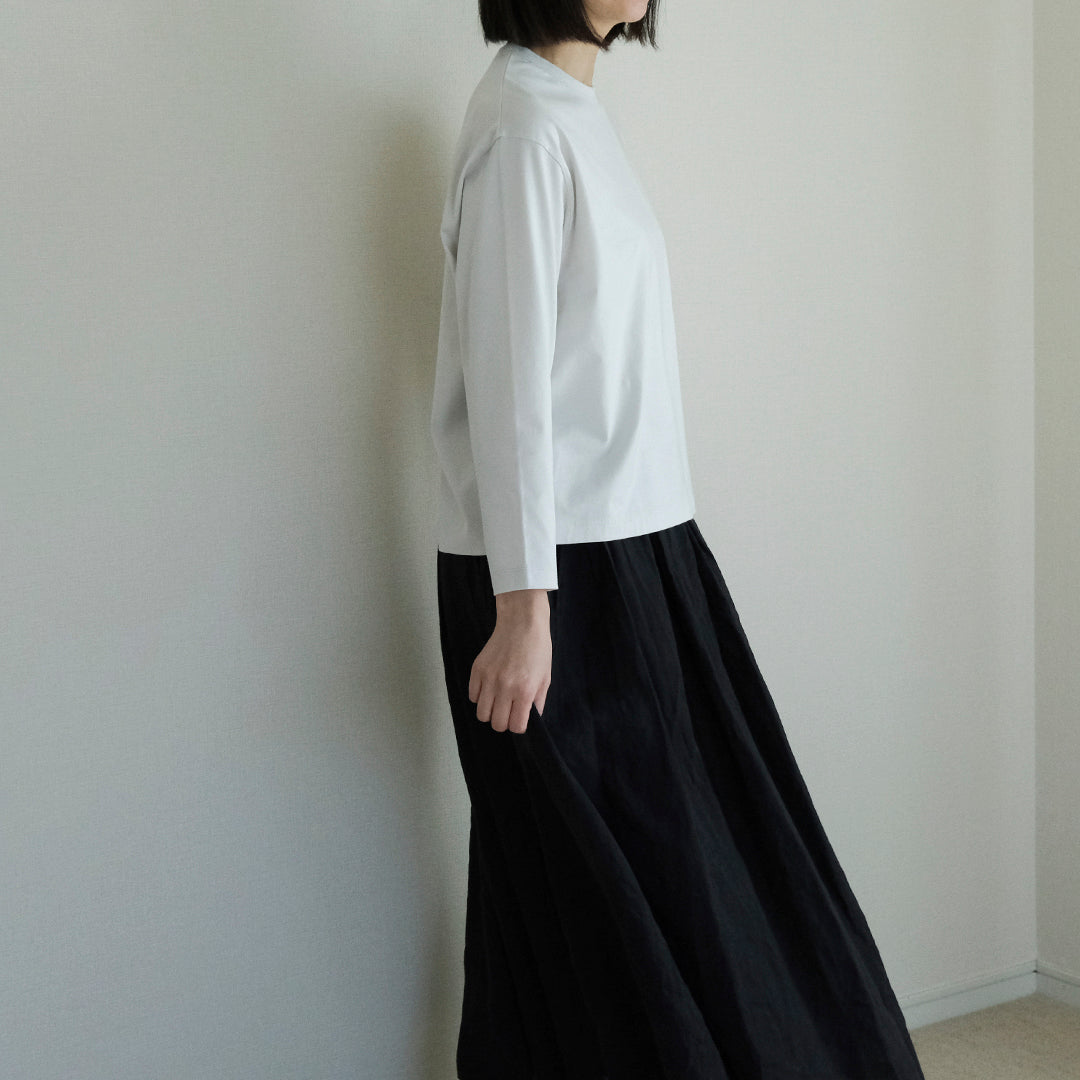 ［SALUÉ］white label スムース ロングスリーブTシャツ（リニューアル）