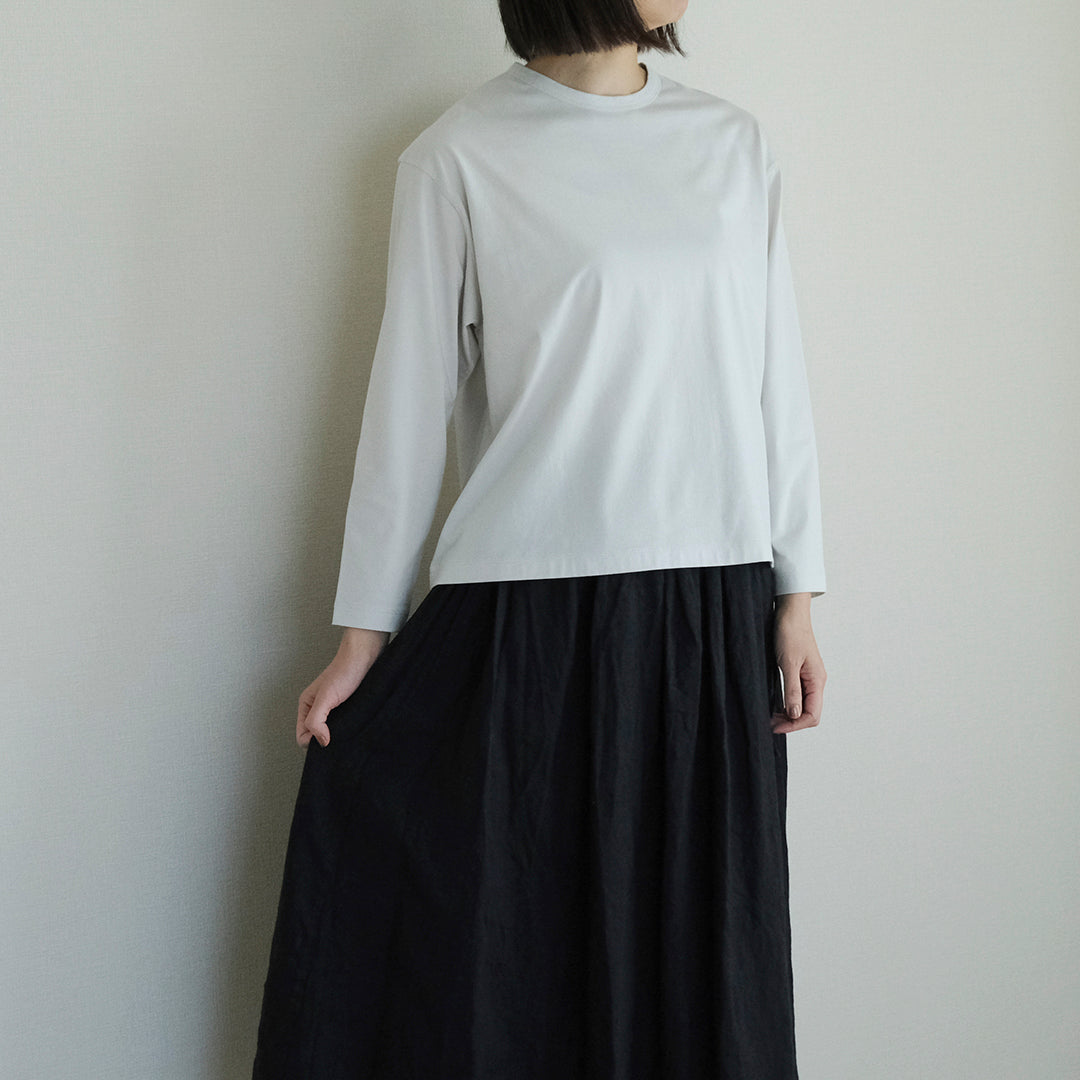 ［SALUÉ］white label スムース ロングスリーブTシャツ（リニューアル）