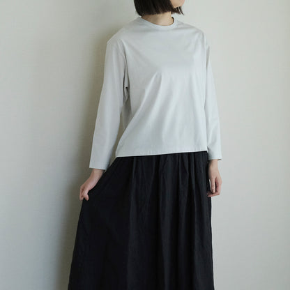 ［SALUÉ］white label スムース ロングスリーブTシャツ（リニューアル）
