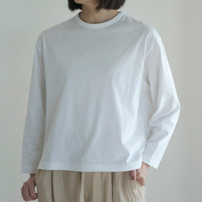 ［SALUÉ］white label スムース ロングスリーブTシャツ（リニューアル）