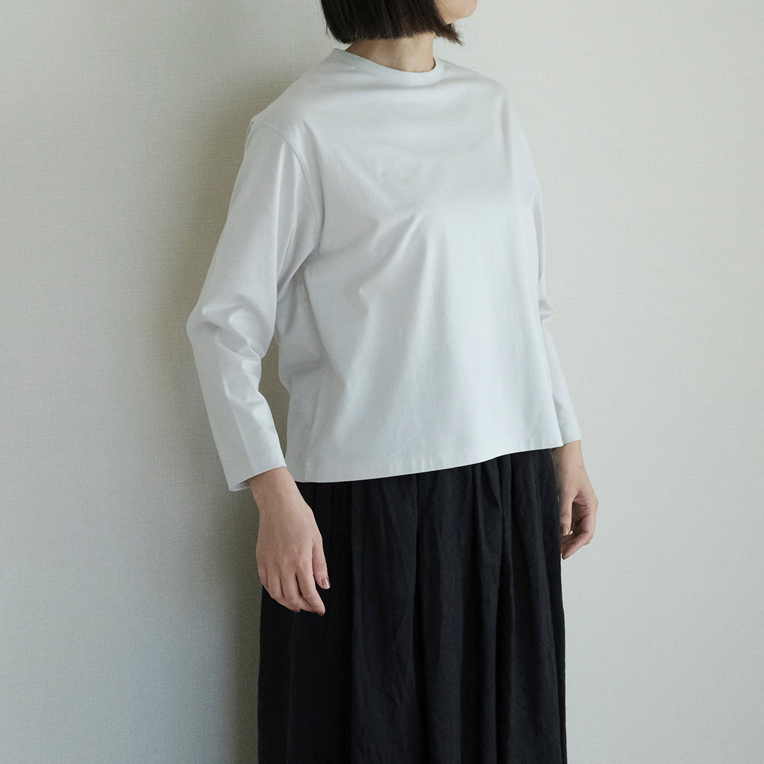 ［SALUÉ］white label スムース ロングスリーブTシャツ（リニューアル）