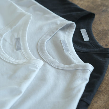 ［SALUÉ］white label スムース ロングスリーブTシャツ（リニューアル）