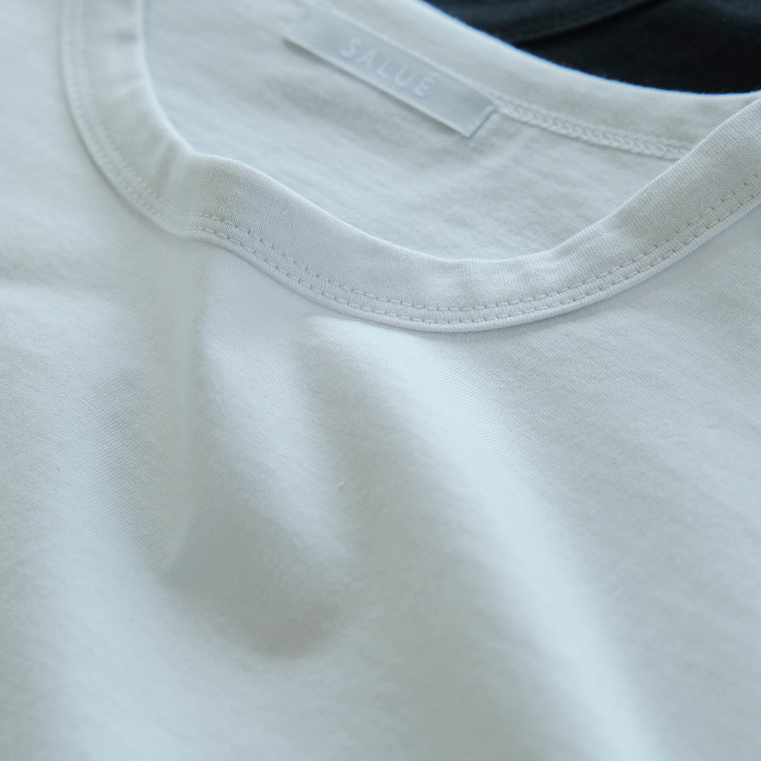 ［SALUÉ］white label スムース ロングスリーブTシャツ（リニューアル）
