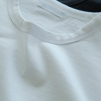 ［SALUÉ］white label スムース ロングスリーブTシャツ（リニューアル）
