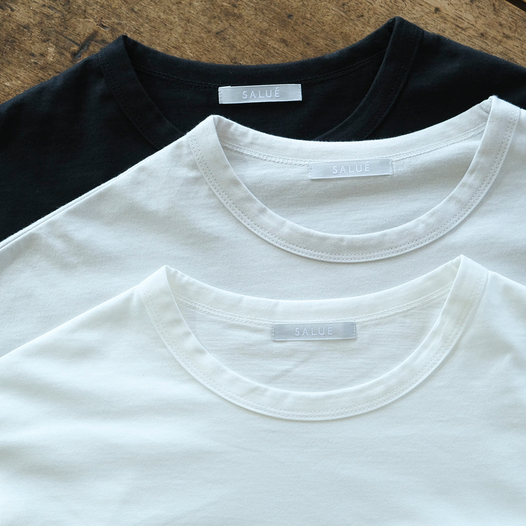 ［SALUÉ］white label スムース ロングスリーブTシャツ（リニューアル）