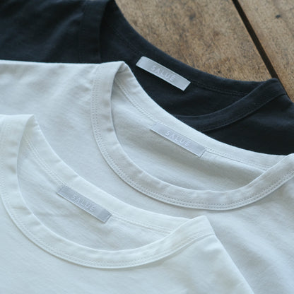 ［SALUÉ］white label スムース ロングスリーブTシャツ（リニューアル）