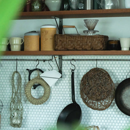 ［宮本工芸］あけびかご 乱れ編み 丸皿