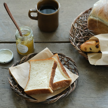 ［宮本工芸］あけびかご 乱れ編み 丸皿