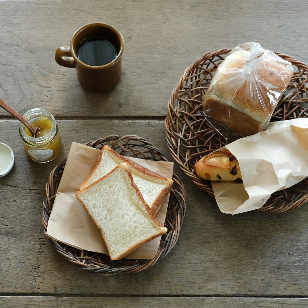 ［宮本工芸］あけびかご 乱れ編み 丸皿