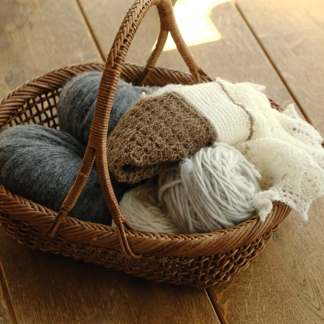 ［宮本工芸］あけびかご 細目こだし編み 小判型バスケット