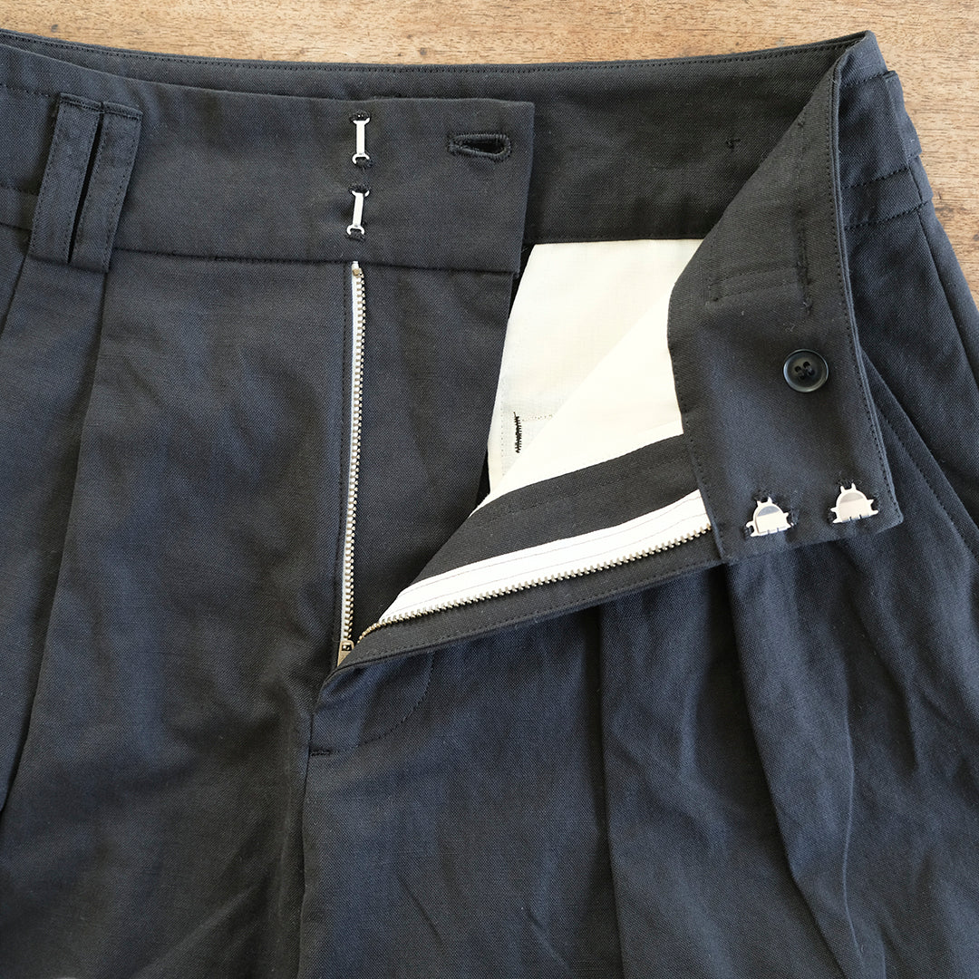 SALUÉ／【受注商品】エッグチノパンツ／コットンリネン  size 0