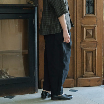 SALUÉ／【受注商品】エッグチノパンツ／コットンリネン  size 0